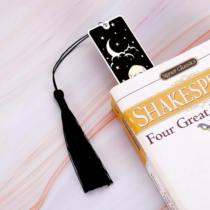 Halloween Bookmarks - Horror Bookmark Gothic Bookmarks for Women Book Lovers Bookish Gifts for Reading Women, Boo Basket Stuffers for Woman Gothic Skeleton Bookmark Halloween Gift for Her Christmas