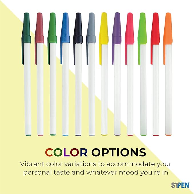 Personalized Stick Pens With your Custom Logo or Text-500 Pack Bulk-for Businesses, Parties, and Events, Custom Printed Slim Ballpoint Pens with Cap, Forest Green, Black Ink