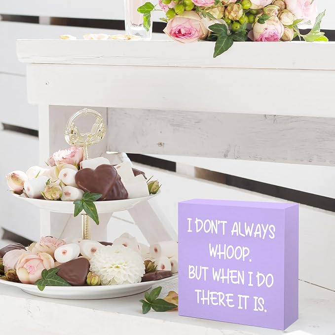 Purple Funny Quotes Office Supplies Accessories Cubicle Decorations Purple Office Decor for Women Desk - Gifts for Coworker Friends Female Funny Home & Bathroom Sign Decorations