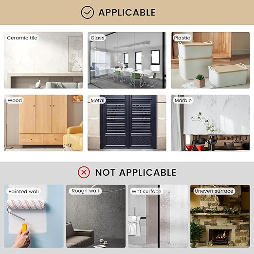 4 Pack Double Sided Tape Heavy Duty, Extra Large16.4FT Nano Double Sided MountingTape, Transparent Strong Removable Adhesive Picture Hanging Strips, Wall Tape Sticky Poster Carpet Decor