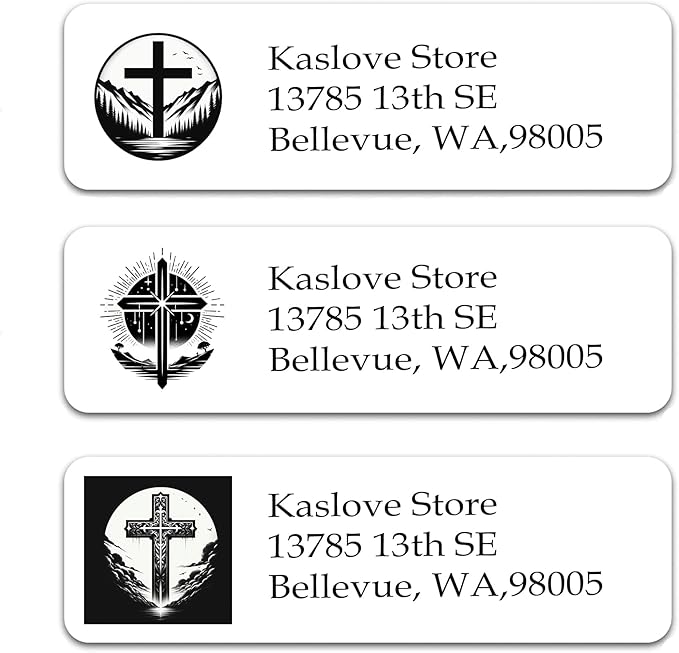 Personalized Return Address Labels - Custom Address Stickers on Sheets (30-1000 Labels) (Custom Logo Upload)