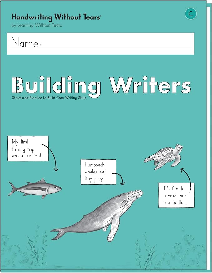 Learning Without Tears Building Writers Student Edition, Age 7+, 2nd Grade+, Handwriting Without Tears, Narrative, Information, Opinion, Fluency, School & Home, Tutor, Sensory & Motor Skills, Sensory