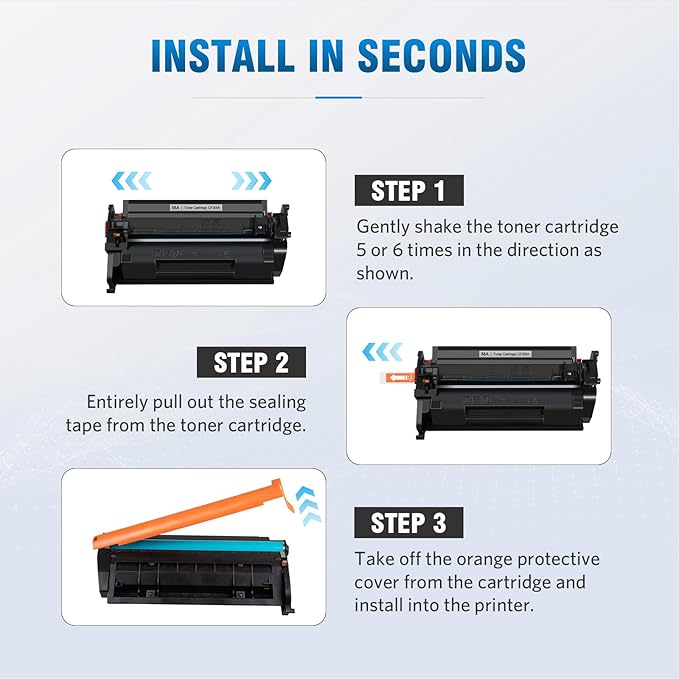 58A CF258A Toner Cartridge (with chip) Compatible Replacement for HP 58A CF258A 58X CF258X Laserjet MFP M428fdw M428dw M428fdn Pro M404n M404dn M404dw M404 M428 Toner Laser Jet Printer (Black 1-Pack)