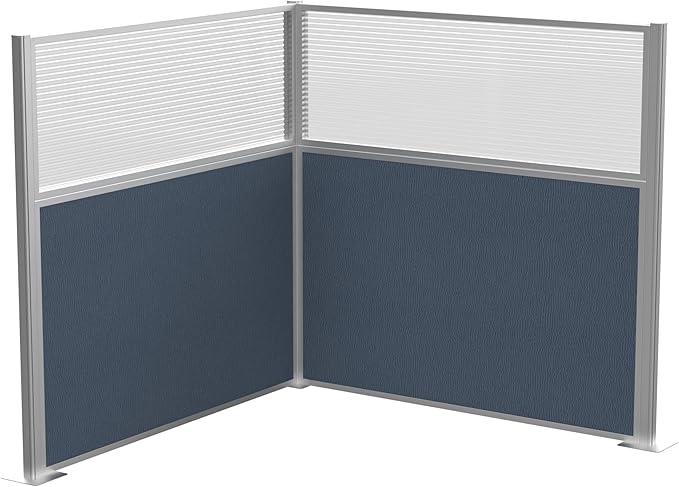 Versare Hush Panel Cubicle Kit | Workstation Partition Walls | Sound Dampening Cubicle Walls | Partitions for Desks