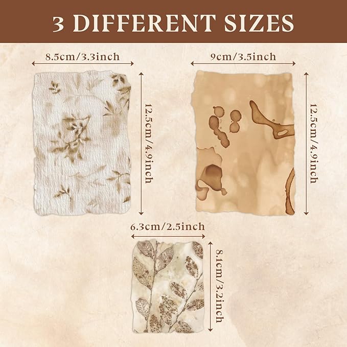 168 Sheets Scrapbook Paper and Embossed Textured Paper Assorted Set,Mixed Media Collage for Scrapbooking, Junk Journals, Card Making and Decoupage,3.5x5 Inch