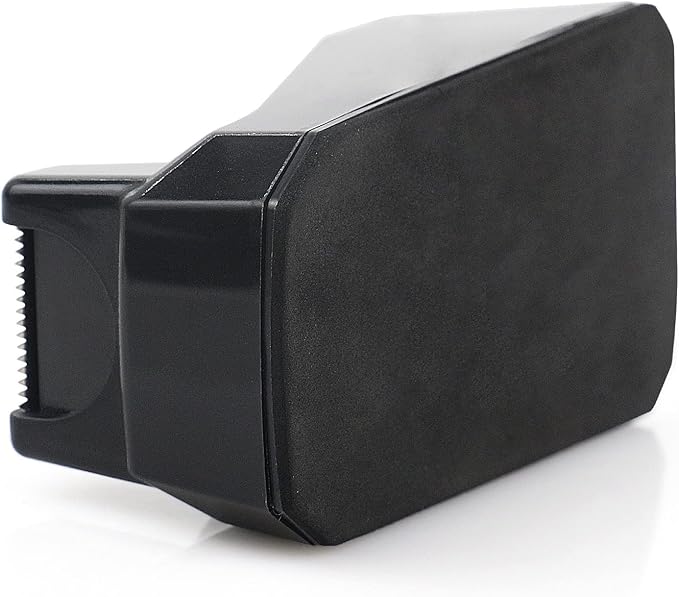 BOMEI PACK Tape Dispensers Desk, 1 Pack Black with 12Rolls Transparent Tape, 1 Inch Core, for Gift Wrapping, School, Office and Home