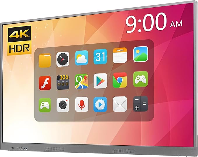 SELFIE CAT 55'' Large Smart Digital Whiteboard for Office Classroom, Interactive Smart Board White Board for Electronic Presentation Meeting, Touchscreen Boards on Classroom Office Video Conference