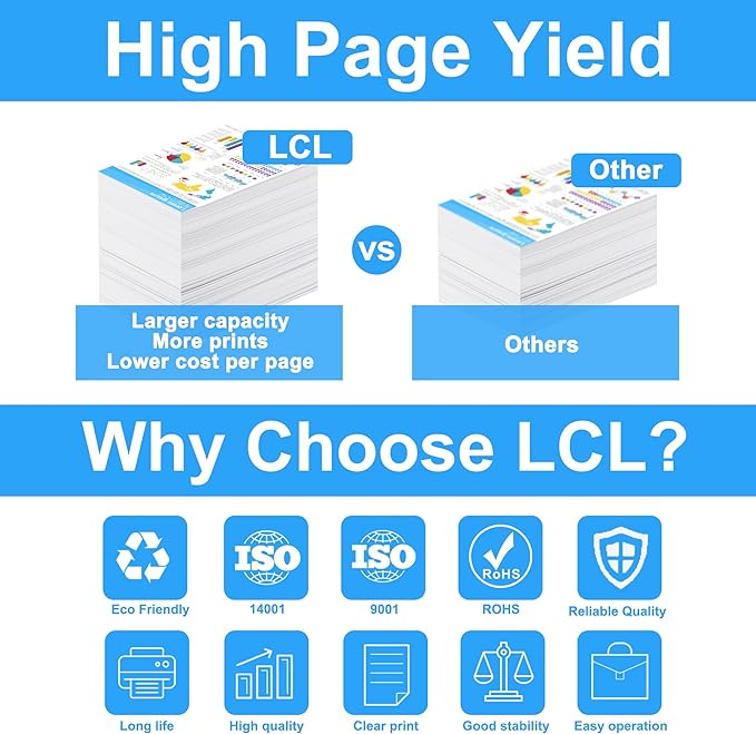 LCL TK5272 TK-5272 TK-5272K Toner Cartridge Replacement for Kyocera 1T02TV0US0 Toner for Kyocera ECOSYS M6230cidn M6235cidn M6630cidn M6635cidn P6230cdn Pinter (1-Pack Black)