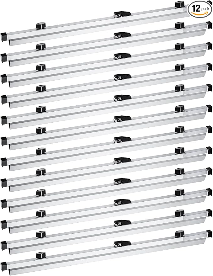 Estune Blueprint Hanging Clamps Binding Strips Storage for Construction Paper Poster Plans Drawings Arts (12, 30 Inches)