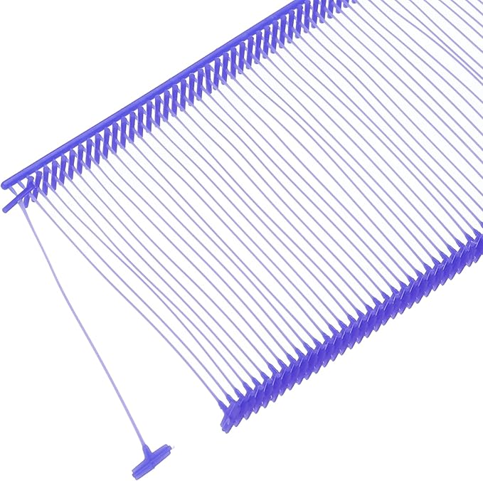 MECCANIXITY Standard Tagging Fasteners,Plastic Regular,Standard Label Gun Price Tagging Barbs for Garment Price Tag Label Tagging Barbs 50mm/2 Inch,Pack of 1000 Purple