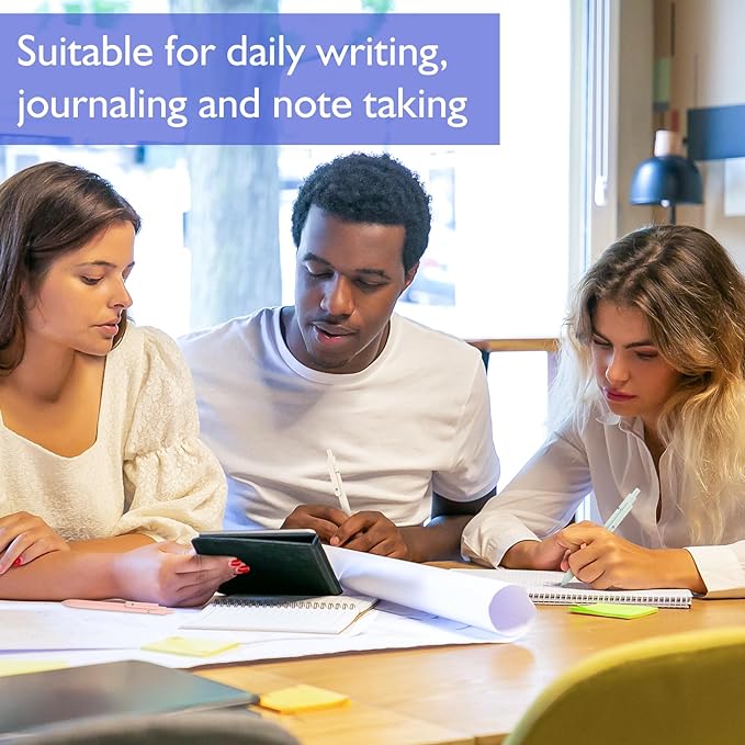 Vanhench 5Pcs Gel Pens, Black Ink Pen Fine Point Smooth Writing Pen, Aesthetic Pens for Journaling Note Taking, Teacher Gifts for Women, Teacher Supplies, Preppy Stuff