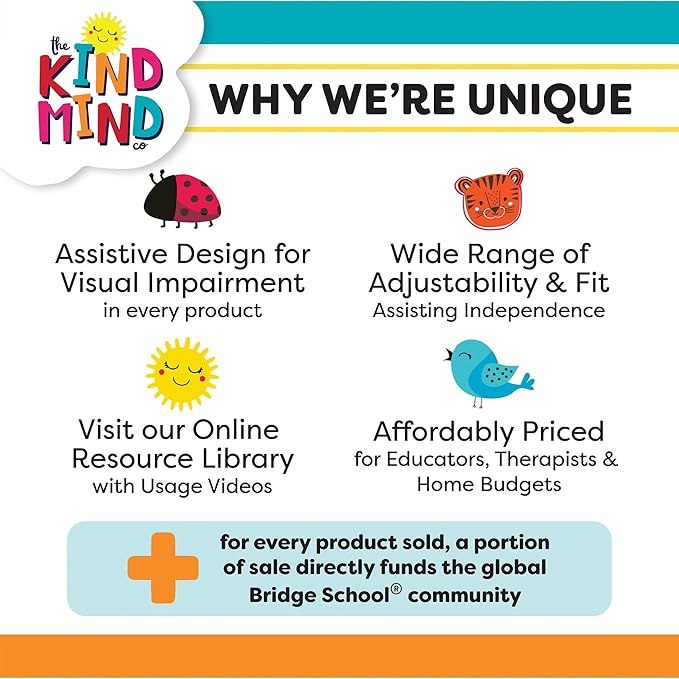 The Kind Mind Company™ Adaptive Art Class Bundle – Complete Set with Foam Grips, Brushes, Rollers, Smocks & Tool Holder – Inclusive Art Supplies for Kids & Adults with Mobility Challenges
