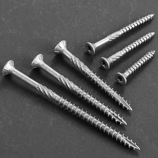 #10 * 3" 304 Stainless Steel Deck Screws, (1130pcs) 15 lbs.Exterior Wood Screws, Rust Resistant epoxy Coated, Bronze, T25 Star Bit