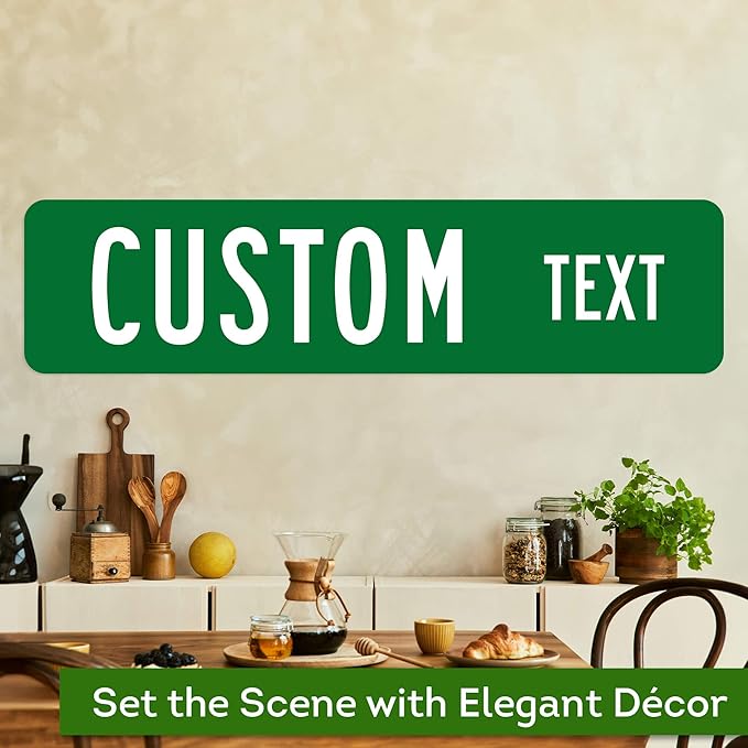 Custom Street Sign, Road Sign, Address Sign, 8 Colors, Reflective Option, Mounting Options, 12x48 Inch, Thick Rust-Free AlumaBond, USA Made by My Sign Center, (Classic)