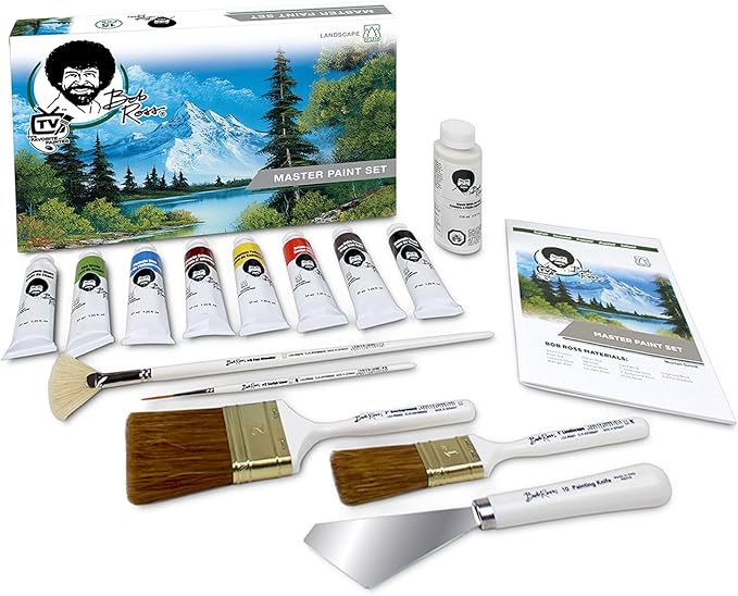 Master Artist Oil Paint Set Includes Wood Art Supply Carrying Case Sketchbox w/Easel