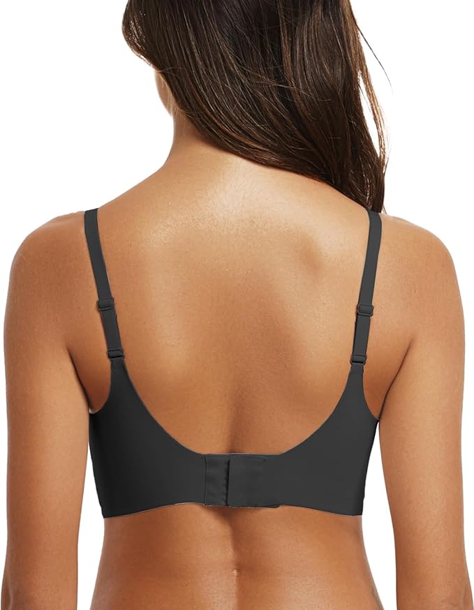 OEAK Womens Wireless Bras Comfortable Push Up Bra No Underwire Bra Full Support Lift Bralette Everyday Seamless Tshirt Bras