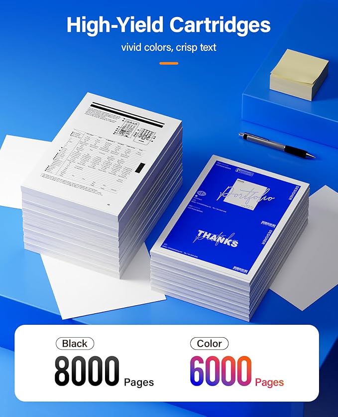 TK-5272 TK5272 Toner Cartridge 4-Pack High Yield Replacement for Kyocera TK-5272K TK-5272C TK-5272M TK-5272Y Compatible with ECOSYS M6235cidn M6630cidn M6635cidn P6230cdn Laser Printer Ink Black Color