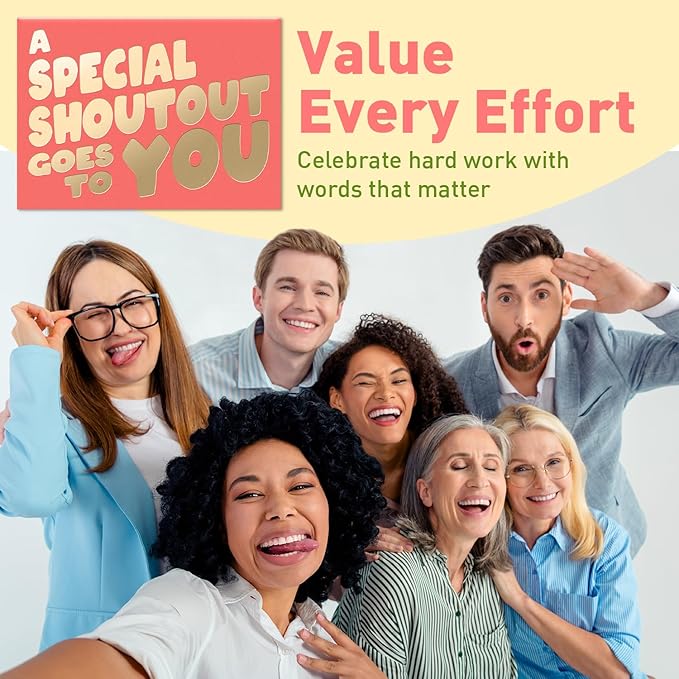 S&O Employee Appreciation Cards for Coworkers - 8 Designs - Assorted Thank You Cards with Envelopes - For Office Staff Recognition, Work Anniversary & Gratitude - Staff Appreciation, 4x5.5”