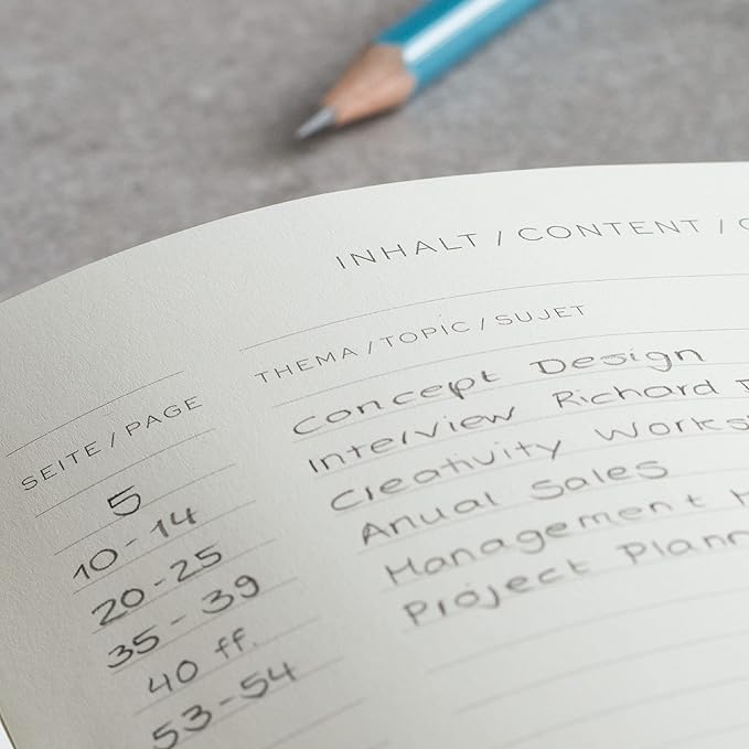 LEUCHTTURM1917 - Notebook Hardcover Medium A5-251 Numbered Pages for Writing and Journaling (Powder, Dotted)