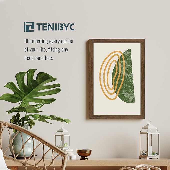 12x18 Poster Frame 3 Pack - Brown Woodgrain, Wood Poster Frame, HD Tempered Glass, Wall Gallery Picture Photo Frame