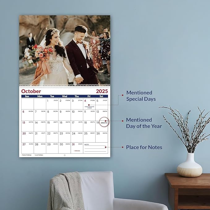 Custom Photo Wall Calendar 2026 - Personalized Family & Office Photo, Print Your 13 Memories Custom - Perfect for Parties, Birthdays & Christmas Gifts (Wall Calendar2 11"×17", 2 x Calendars)