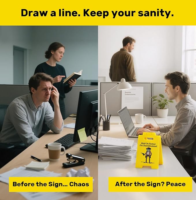 Office Desk Accessories for Work (Hold On Partner)