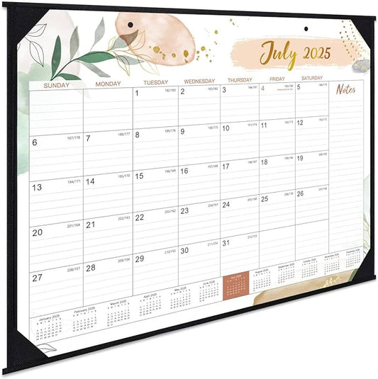 2025-2026 Desk Calendar - Desk Calendar 2025-2026, 22" x 17", July 2025 - December 2026, 18 Monthly Desk/Wall Calendar, Large Ruled Blocks, Notes, Thick Paper, Corner Protector