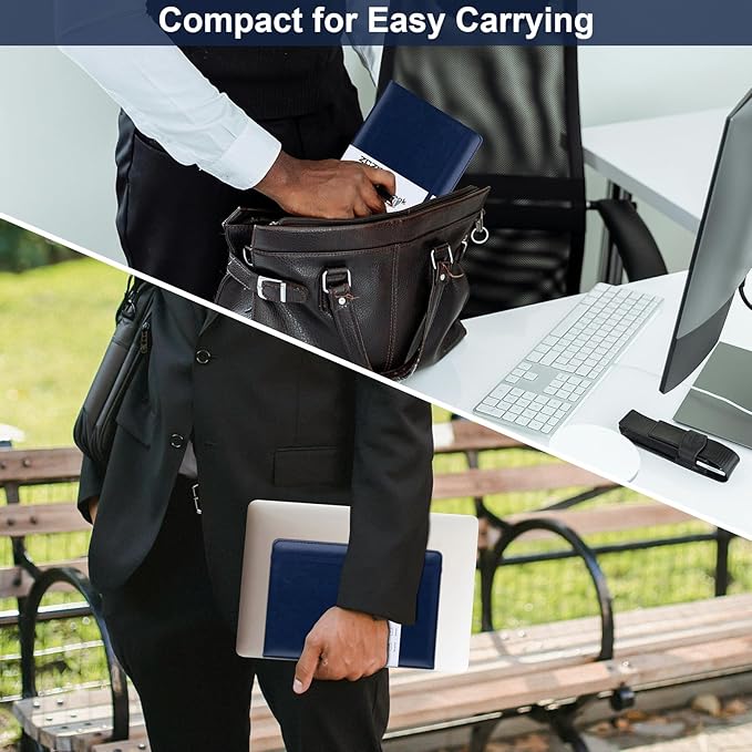 ZCZN 6 Pack Lined Journal Notebooks, 192 Pages A5 Hardcover Leather Journals for Work,Writing,School & Travel, College Ruled Journaling Notebooks for Notes Taking,Diary Notepad (Blue*6)