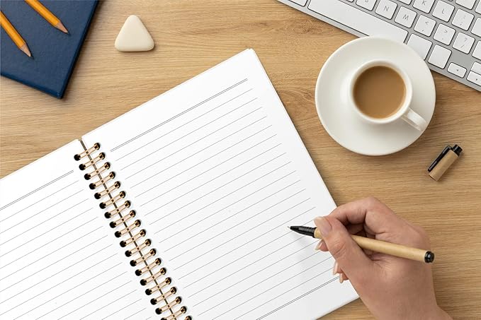 Vintage Wild Flower Botanical Plant Hardcover Spiral Notebook 5.5x8.3,Rustic Spring Floral Cottagecore Notebook Journal for Work Office School Student Teacher.