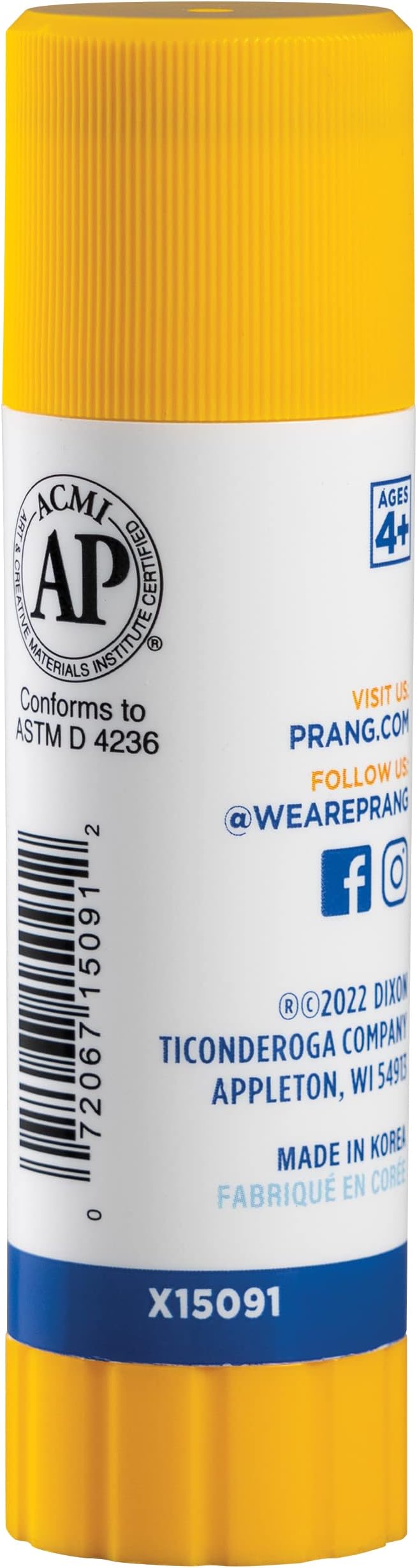 Prang Washable Glue Stick, Blue.1.27 Oz, 1 Count