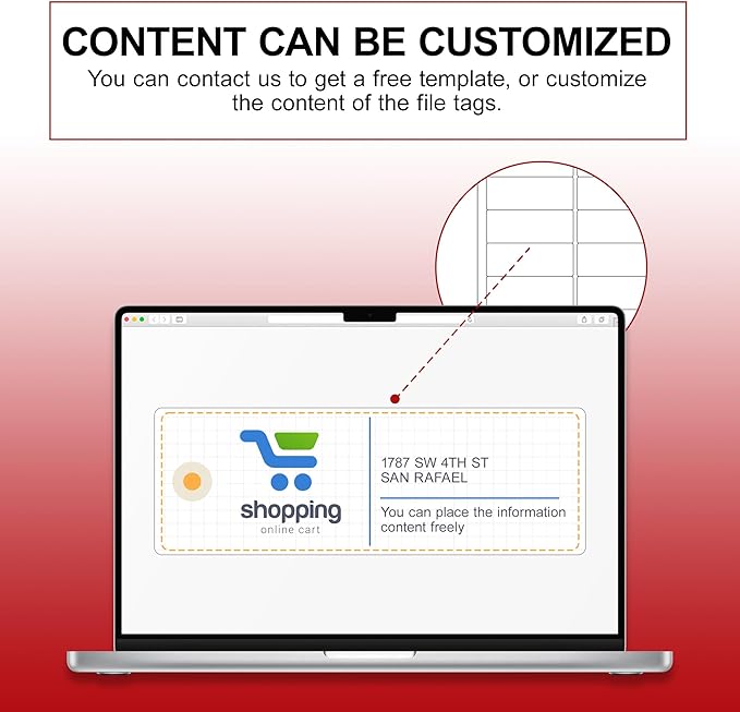 Printable Address Labels 1" x 2-5/8",300 Total (30 per Sheet),Personalized Return Address,Mailing Labels,Custom Stickers for Envelopes & Packages