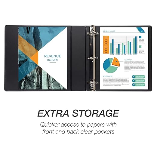 Samsill Economy 2 Inch 3 Ring Binder Bulk Pallet, Made in The USA, Round Ring Binder, Customizable Clear View Cover, Black, Pallet of 432 Binders in 36 Cartons