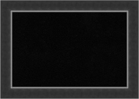 Amanti Art Black Cork Board for Wall, 15x21 Vision Board with Black Wood Frame, Small Corkboard Office Decor for Home Organization, Modern Corkboard Pinboard to Display Items for Home Organization in