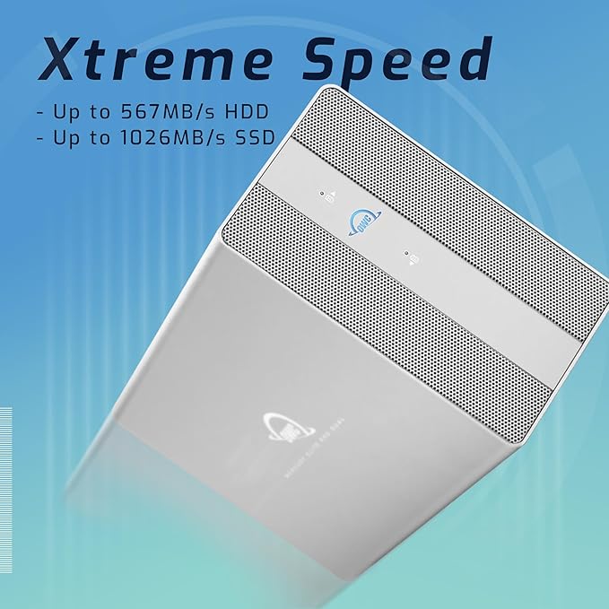 OWC 8TB Mercury Elite Pro Dual USB-C/Thunderbolt 3 External Raid Storage Enclosure with 3Port HUB for Mac and PC