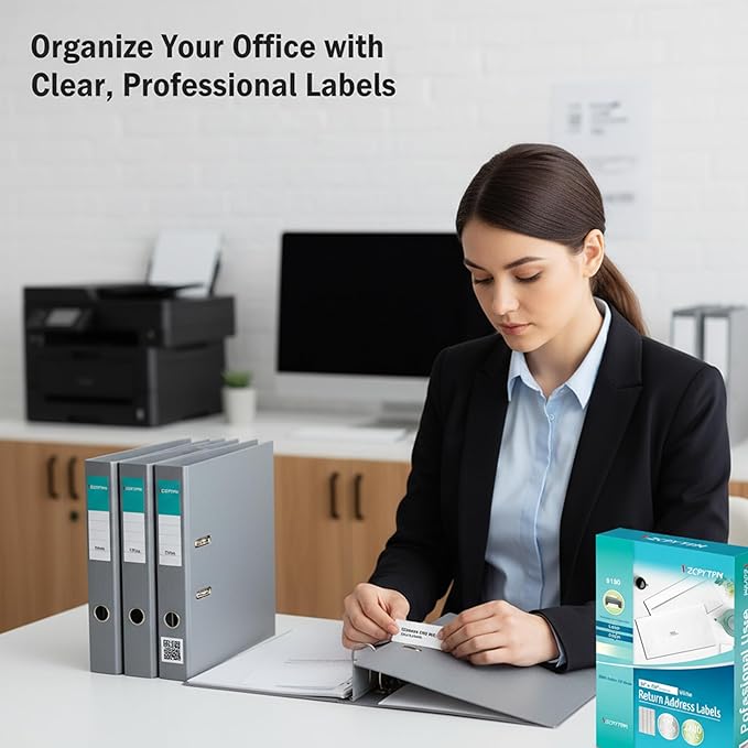 Printable Address Labels,0.5"x1.75" Self-Adhesive Return Stickers for Printer,2000 Blank Label,Personalized Mailing Labels for Envelopes,for Home,Office,or Small Business Use