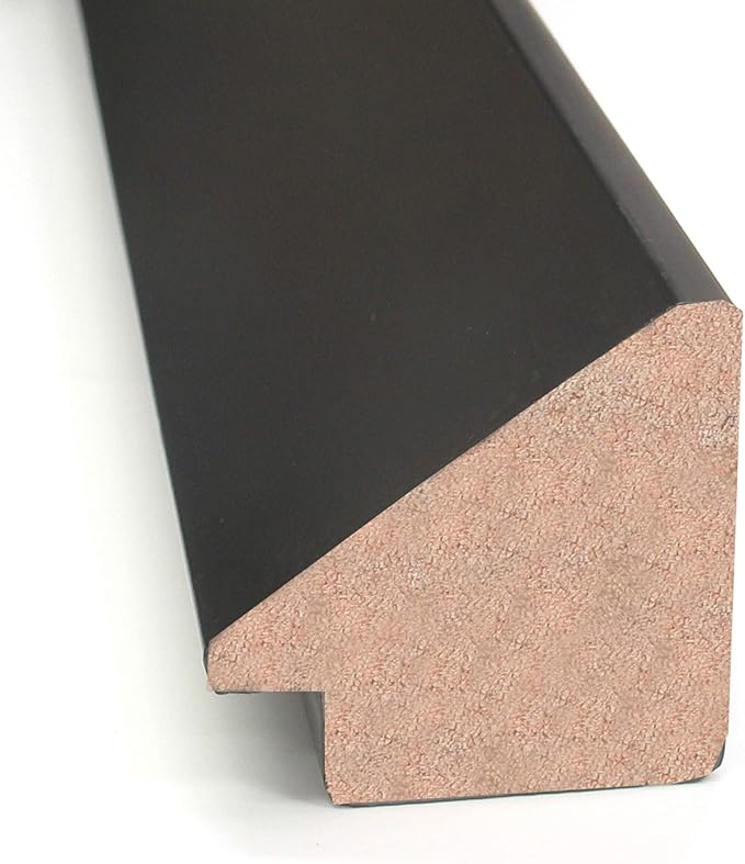 Amanti Art Natural Cork Board for Wall, 14x32 Vision Board with Black Wood Frame, Medium Corkboard Office Decor for Home Organization, Modern Contemporary Corkboard Pinboard to display items for home