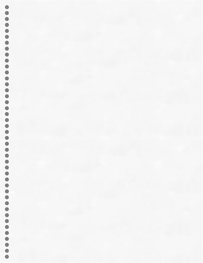 PrintWorks Professional Pre-Punched Spiral Binding Paper - 43-Hole (4:1 Pitch Hole Punch) - Book Binding Printer Paper - Made in the USA - 500 Sheets - 8.5" x 11" - 20 lb - 92 Bright White (04144)