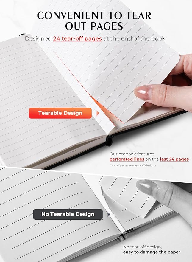 AISBUGUR Pocket Notebook, Small Notebook, 2-Pack Total 320 Pages,3.7" x 5.7" Pocket Notebook (8 Pack, 8 Pack Black)