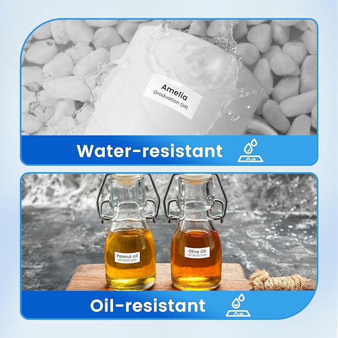 Label KINGDOM TZe-251 24mm 0.94” TZ Tape Compatible with Brother P Touch 1” Laminated White Label Maker Tape for PT D610BT D600 700 P710BT PTP750W, 4-Pack Tze251