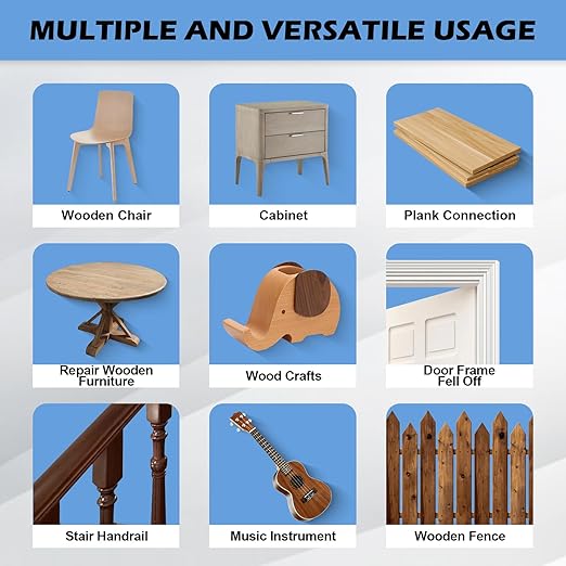 Professional Grade Cyanoacrylate Super Glue, Ultra Thick Viscosity CA Glue for Woodworking, 1 oz. (28.3 Grams) - Instant Adhesive for Woodworking, Gap Filling, Heavy Duty Wood Bonding
