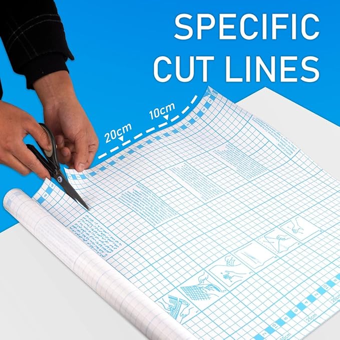 Chell 2 Pack Clear Contact Paper Roll for Books, 17.5in x 5ft Clear Self Adhesive Book Cover Paper Protector