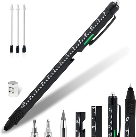 Dad Gifts for Fathers Day, 10 in 1 Multitool Pen, Stocking Stuffers for Mens Gifts for Him Husband, Father's Day for dad, Birthday for Men, Tools Cool Gadgets,Office Gift