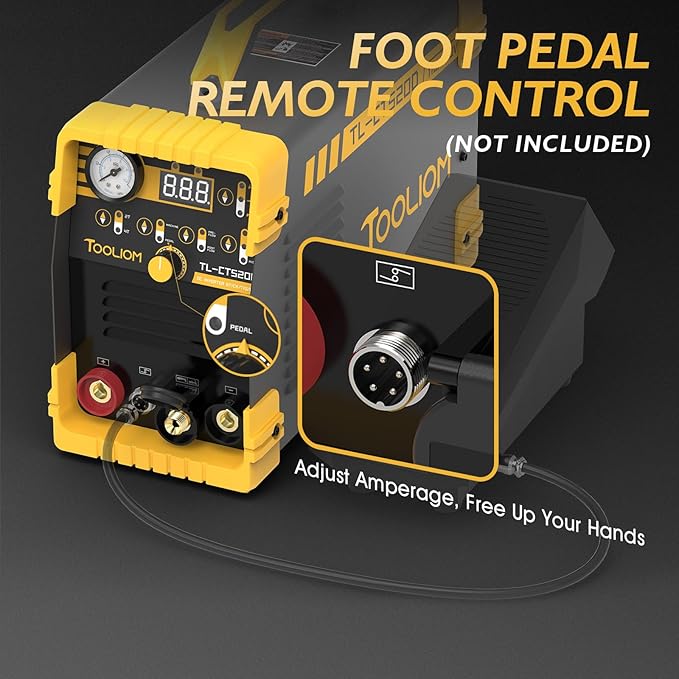 TOOLIOM 3 in 1 Cut/TIG/Stick Welder 50A Air Plasma Cutter 200A TIG and 200A Stick Welder Portable Welding Machine Dual Voltage 110&220V