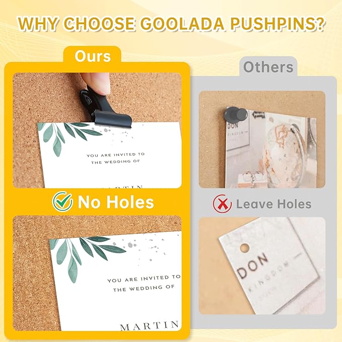 36 Pieces Black Push Pins Clips Metal Push Pin with Clips Black Pushpin Clip Bulldog Clip with Pins Thumb Tacks for Bulletin Board Cork Board Cubicle Wall for Classroom School Office