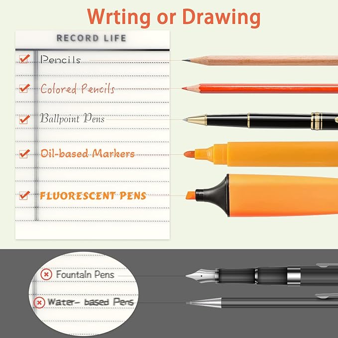 NatureTouch 300 Pieces Transparent Sticky Note Pads 200 Pieces Sticky Index Tabs Waterproof Translucent Office & School Supplies