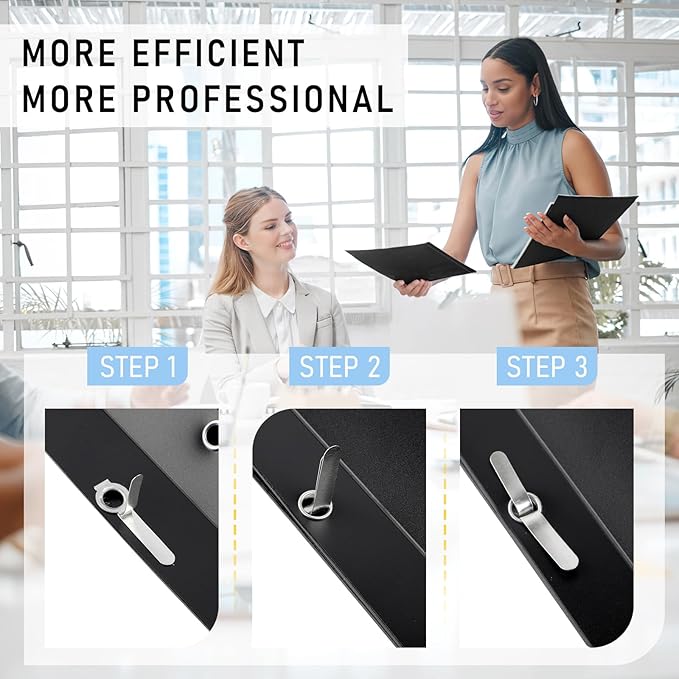 15 Pack Report Covers, COIDEA Report Covers with 3-Prong Fasteners, Presentation Folders for A4 and Letter Size Paper, Clear Front Report Covers Binder Bulk for School Business, 100 Sheet Capacity