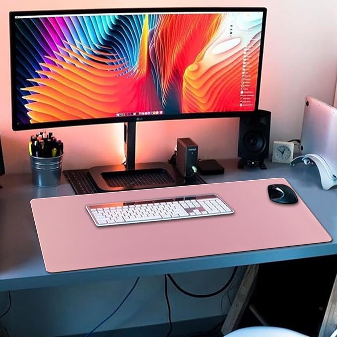 XXL Gaming Mouse Pad 35.4x15.7 Professional Large Mouse Pad & Computer Game Mouse Mat-90x40 Pinkus