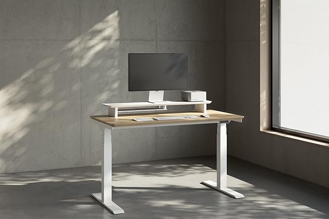 desk monitor stand (All　White, Large)