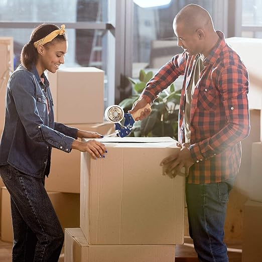 Amazon Basics Packing Tape, Designed for Moving, Storage and Packing, Shipping and Mailing, 1.88-Inch Wide x 109 Yards, Crystal Clear, 6-Pack