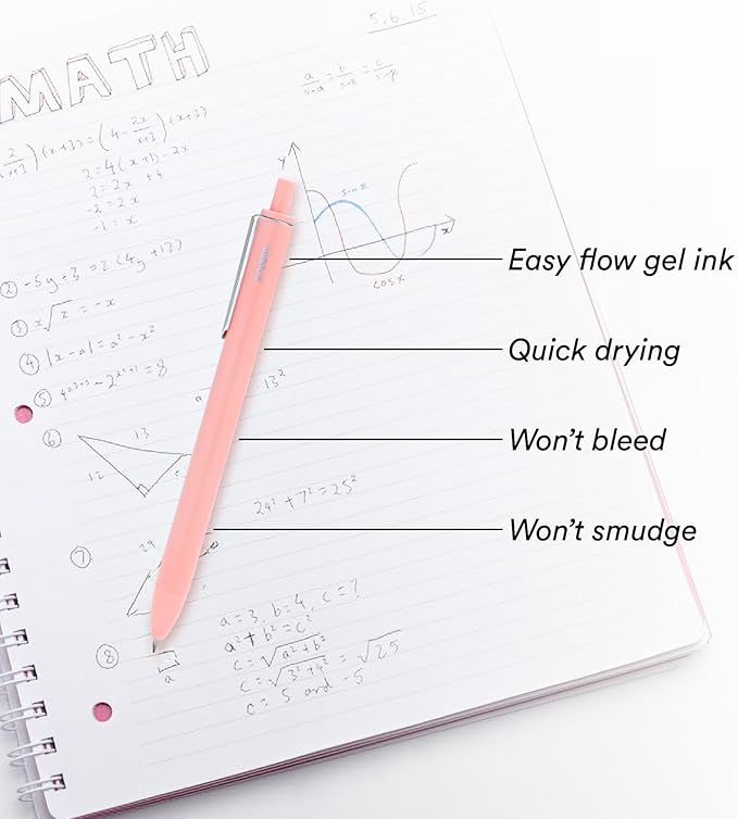 Assorted Jewels Retractable Gel Luxe Pens, Set of 4